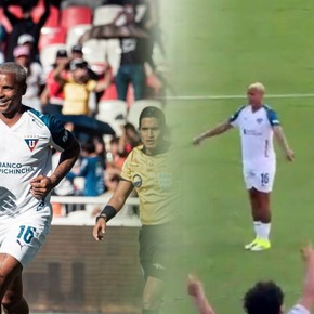 Deyverson siempre polémico: el curioso festejo de gol imitando al VAR por el que fue amonestado