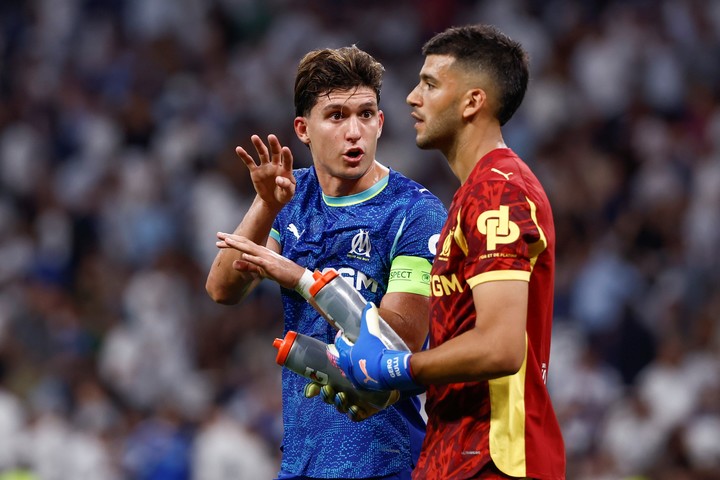 Balerdi con Rulli en el Marsella. 