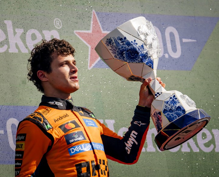Lando Norris ganó el GP de Países Bajos. (EFE)