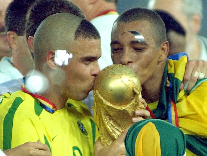 Brazil, campeón en 2002. [AP Photo/Kevork Djansezian]