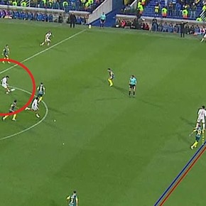 El trazado de líneas en el gol anulado a Argentinos ante Rosario Central: ¿un instante tarde?