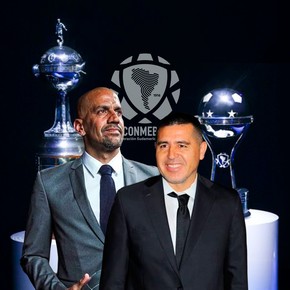 Por qué Verón y Riquelme se cruzaron en Conmebol