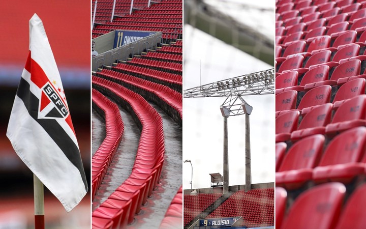 Así espera el Morumbi por la noche de Copa entre San Pablo y Boca.