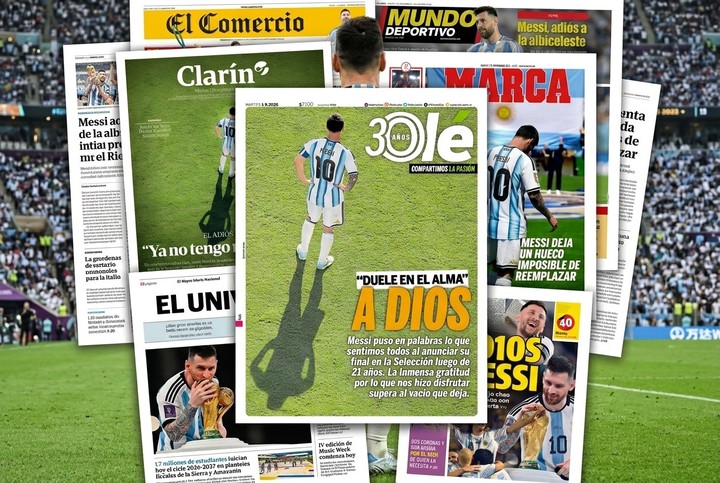 La noticia del retiro de Messi de la Selección Argentina impactó en el mundo.