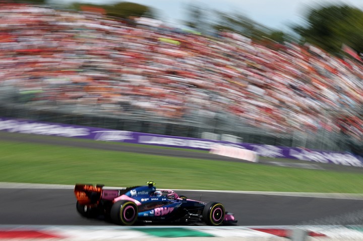 Colapinto acelerando en Monza, donde debutó en 2024. (REUTERS)