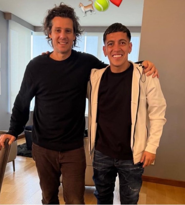 Esequiel Barco se juntó con Gastón Gaudio. (Foto: @barco.ezequiel)