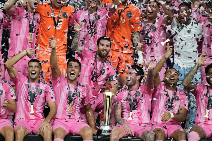 Inter Miami campeón de la Campeones Cup. (AP Photo/Lynne Sladky)