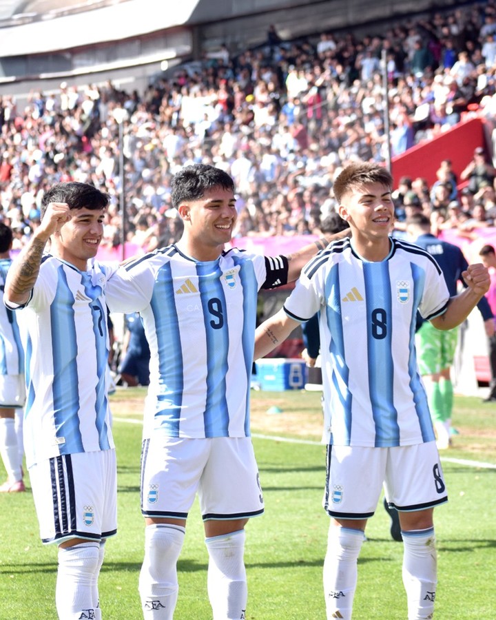 Las fotos del festejo de Argentina ante Perú (Selección).