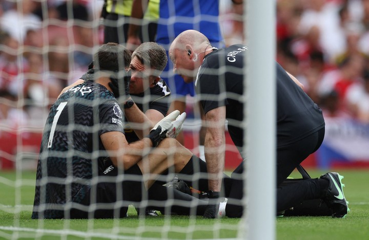 Emiliano Martínez en Chelsea. (REUTER)