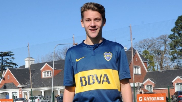 Colidio, cuando jugaba en Boca.