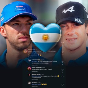 Tras el reto de Briatore, Argentina "ama" a Gasly: “¿De qué planeta viniste, croissant cósmico?”