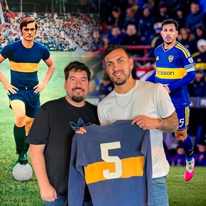 La histórica camiseta de un viejo ídolo de Boca que pasó a manos de Paredes