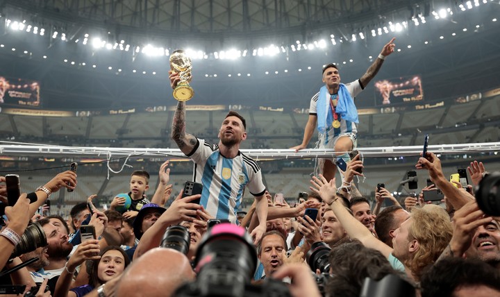 Messi y la Copa del Mundo. (EFE)