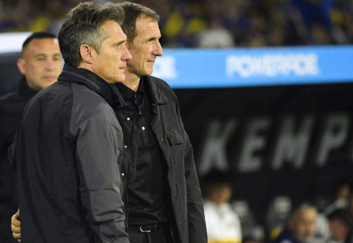Arruabarrena con Guillemo Barros Schelotto
Boca vs Vélez
Foto: FOTOBAIRES
Octavos de Final. Copa Argentina.