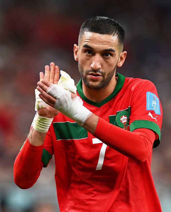Hakim Ziyech en la Selección de Marruecos.
