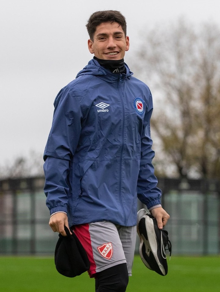 Francisco Álvarez en el Bicho. Prensa Argentinos.