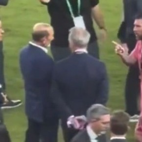 Video del fuerte enojo de Messi con el Comisionado de la MLS: "Conmigo no"