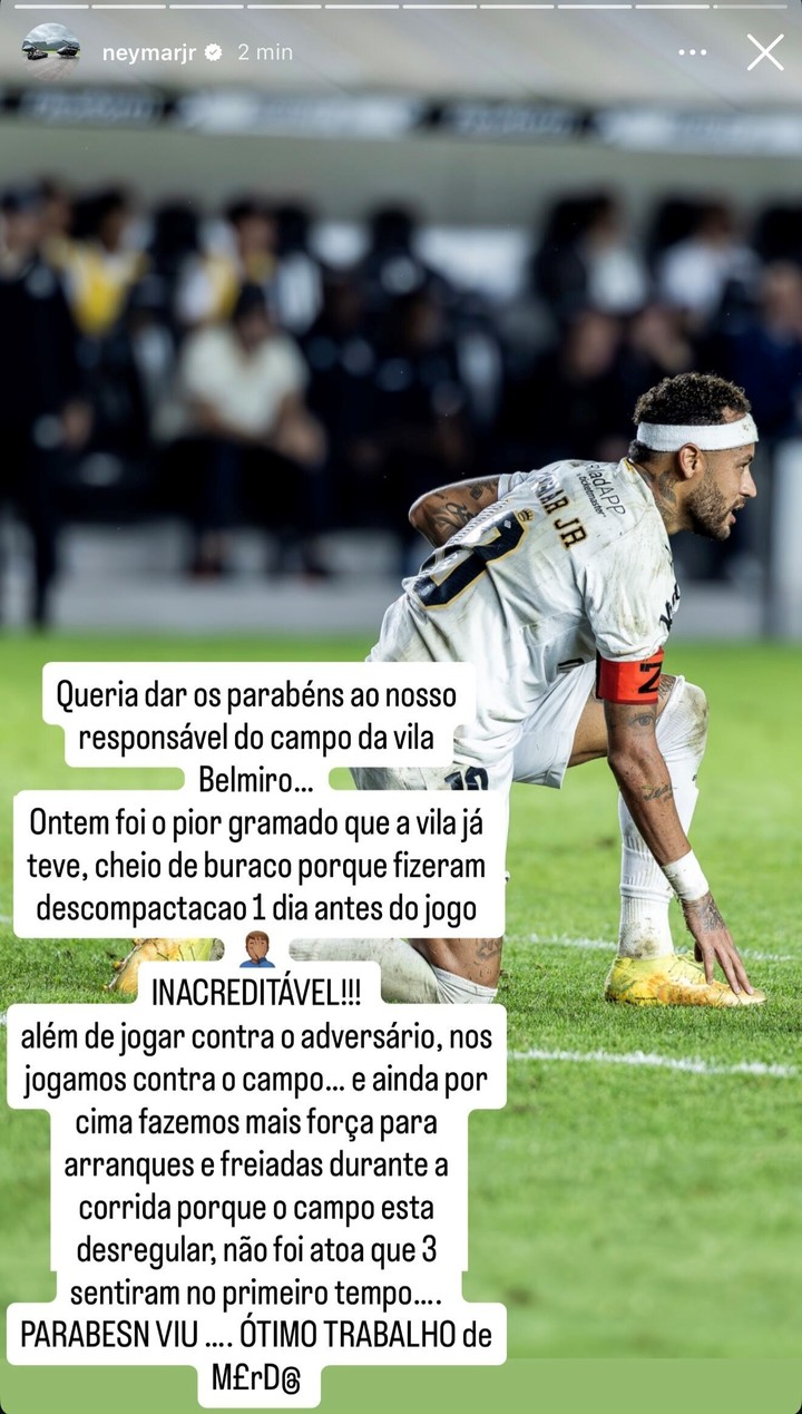 La historia de Neymar tras la eliminación ante Palmeiras.