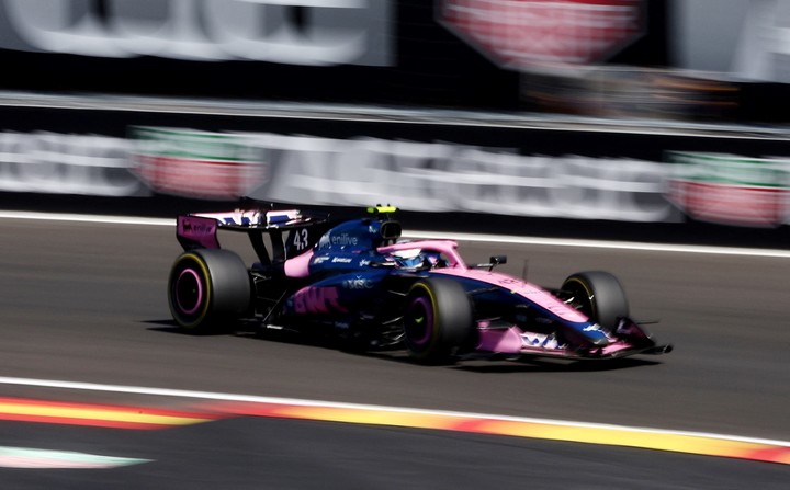 El Alpine de Franco Colapinto en la carrera (Reuters).