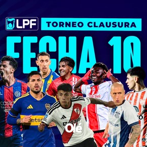 Fecha 10 del Clausura: horarios, días y TV de los 15 partidos