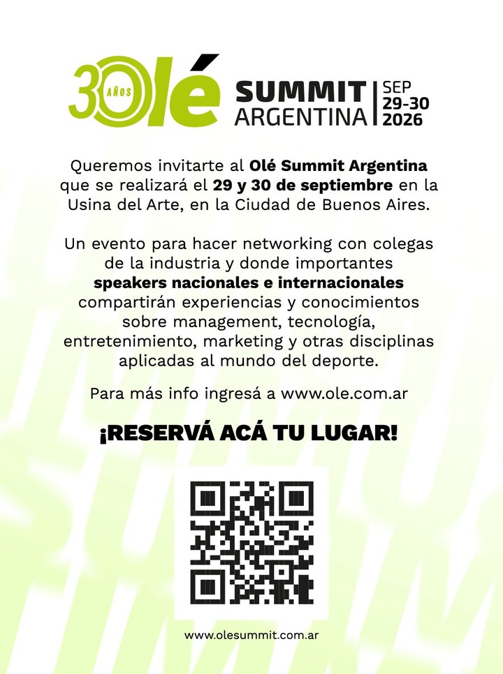 Se viene el Olé Summit 2026.
