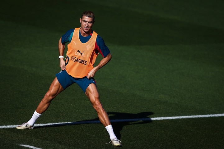 El delantero en el entrenamiento (EFE).