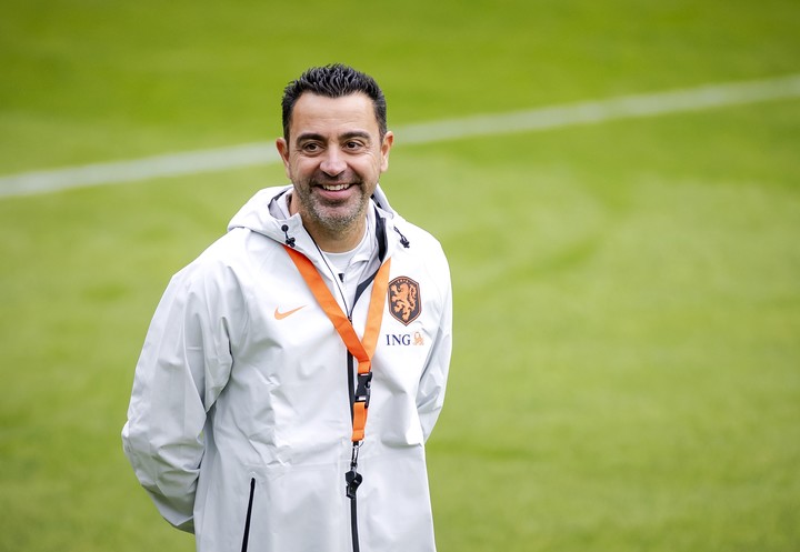 Xavi Hernandez en el entrenamiento de Piases Bajos previo a debutar en la Nations League 2026. (EFE)