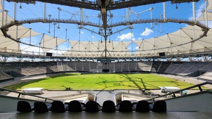 El Estadio Unico Diego Armando Maradona - Tricampeones del Mundo.