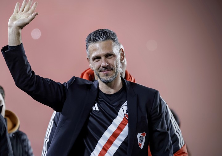 Demichelis, cuando se despidió de River.