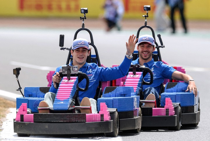 Gasly y Colapinto. (foto: Reuter) 