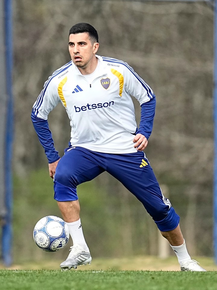 Battaglia, el gran regreso: vuelve luego de la operación en el talón de Aquiles (Prensa Boca).