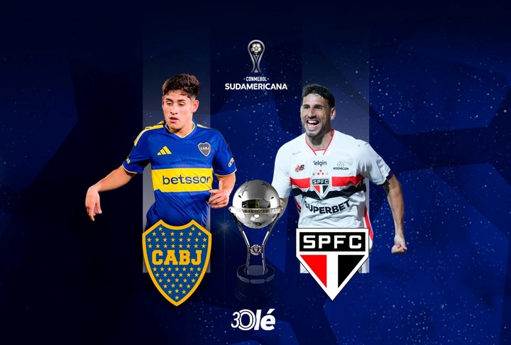 Boca vs. San Pablo, por los cuartos de la Copa Sudamericana.