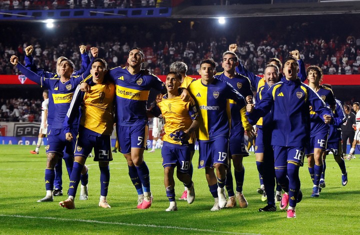Los festejos de los jugadores (Reuters).
