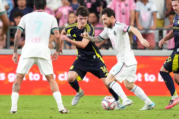Messi la rompió frente a Nashville (Reuters).