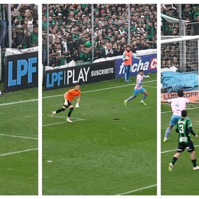 Video: el error del árbitro en la acción previa al 1-0 de Temperley a Chicago