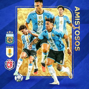 Rivales confirmados: la Selección Argentina enfrentará a Uruguay y Costa Rica