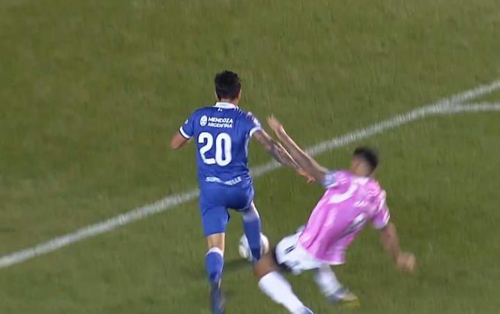 La infracción fue afuera del área.