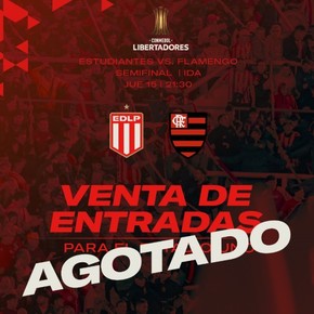 Estudiantes agotó las entradas para recibir a Flamengo: día, horario y todos los detalles del duelo de Copa Libertadores
