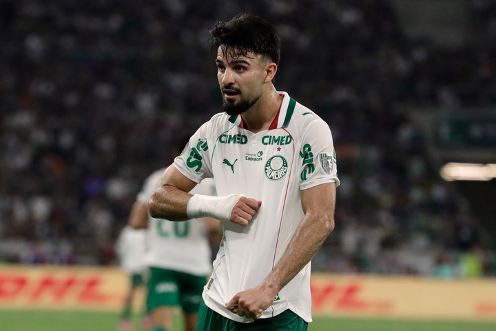 Flaco Lopez, autor de un tanto en la ida (AP Photo/Bruna Prado)