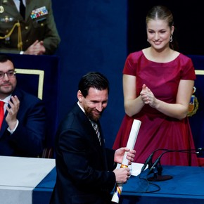 Messi recibió el Premio Princesa de Asturias de los Deportes