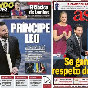 España, rendida ante Messi: fue tapa de todos los diarios deportivos tras ganar el Premio Princesa de Asturias