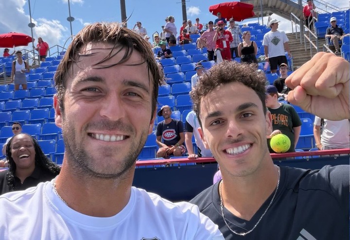 Etcheverry y Cerúndolo habían llegado a las semis del Masters 1000 de Montreal en dobles. (IG/Etcheverry)