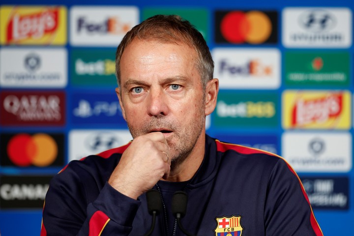 Hans Flick, DT del Barcelona (EFE).