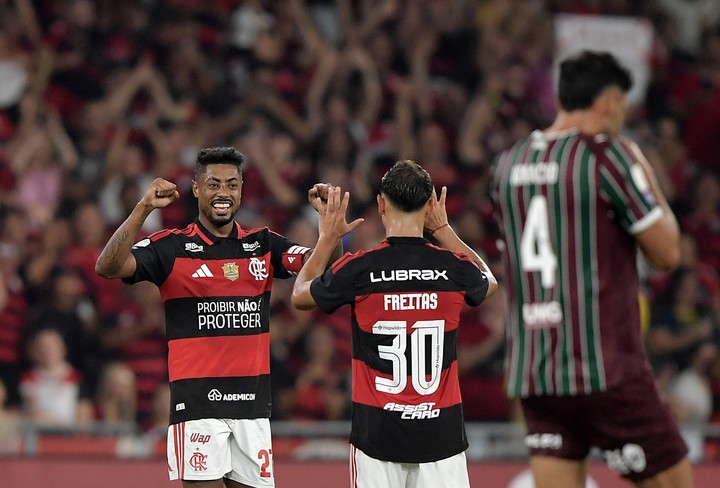 Flamengo en el clásico (REUTERS).