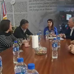 Michlig y González recorrieron instituciones, obras y entregaron aportes en Hersilia