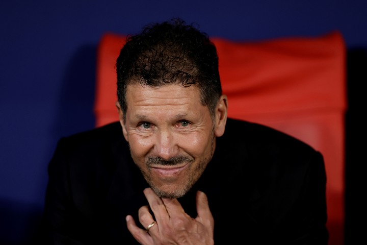 Simeone, el DT de Atlético Madrid (REUTERS).