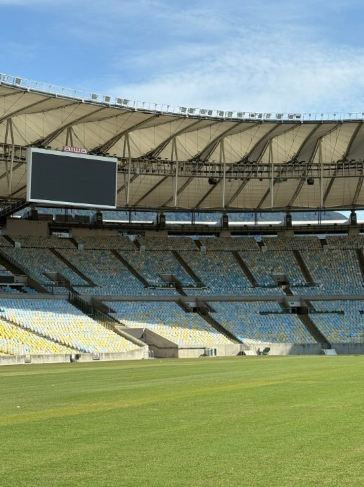 El Maracaná instaló su nuevo césped (Foto: Prensa Estadio Maracaná).