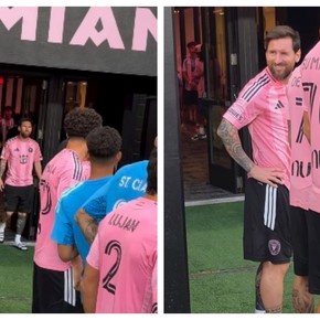 Video: el gestazo de Messi y el plantel del Inter con chicos enfermos en Miami