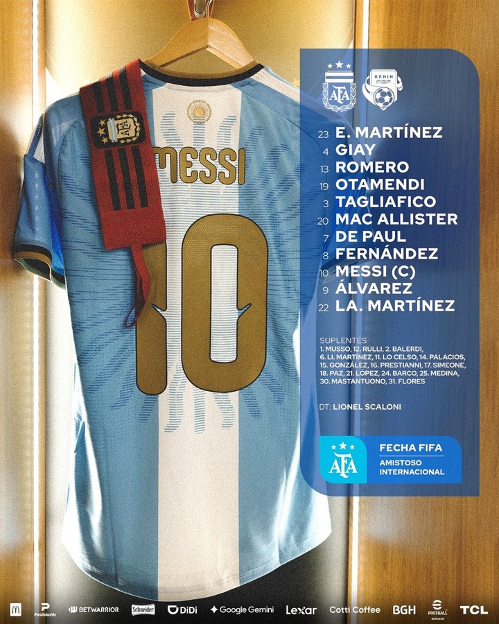 Formación confirmada de la Scaloneta para vivir una noche mágica en el Monumental.