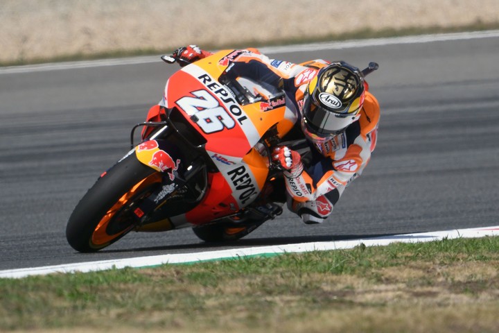 Dani Pedrosa en el Moto GP 2018. (AFP PHOTO/Michal CIZEK)